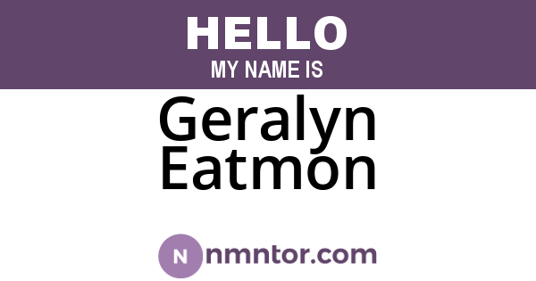 Geralyn Eatmon