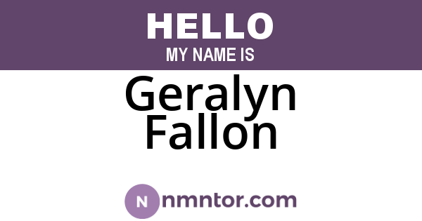 Geralyn Fallon