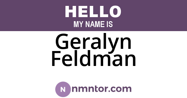 Geralyn Feldman
