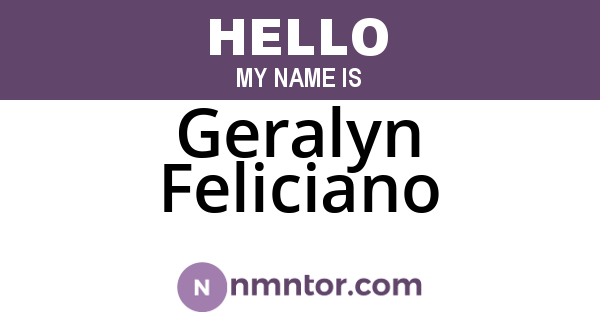 Geralyn Feliciano