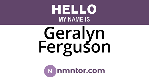 Geralyn Ferguson