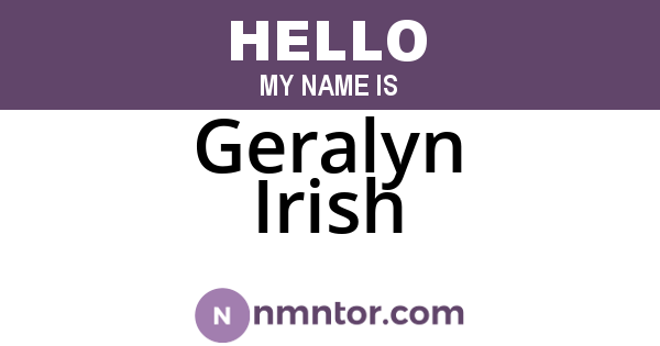 Geralyn Irish