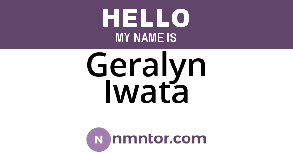 Geralyn Iwata
