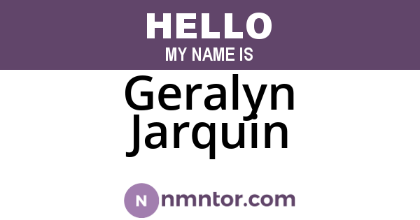 Geralyn Jarquin