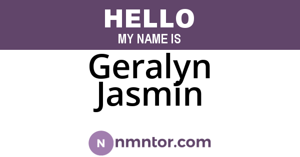 Geralyn Jasmin