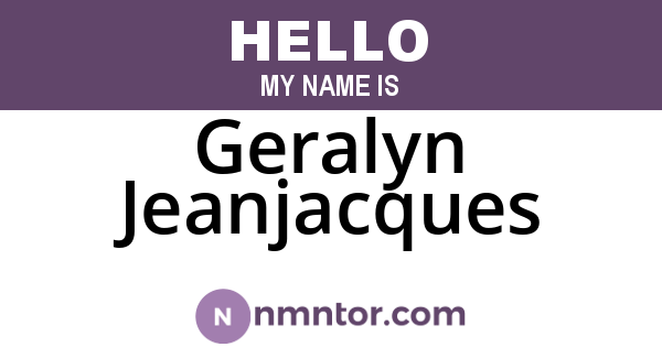 Geralyn Jeanjacques