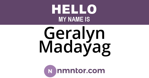 Geralyn Madayag