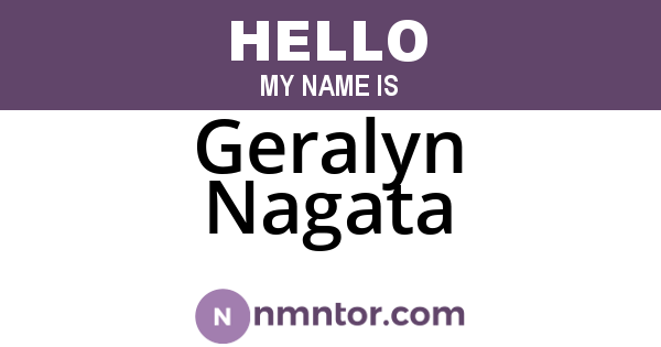 Geralyn Nagata