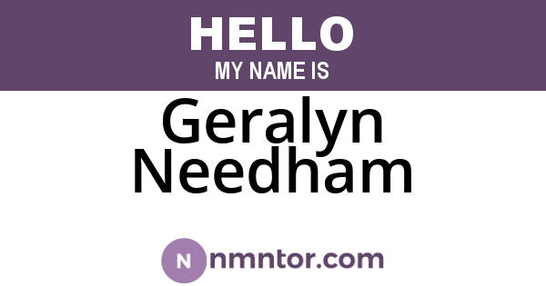 Geralyn Needham