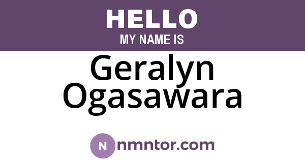 Geralyn Ogasawara