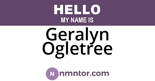 Geralyn Ogletree