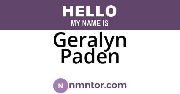 Geralyn Paden