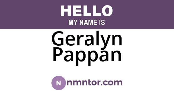 Geralyn Pappan