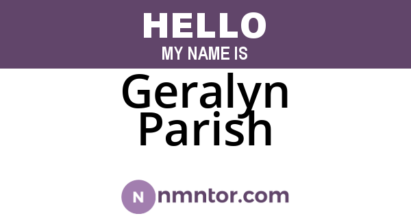 Geralyn Parish