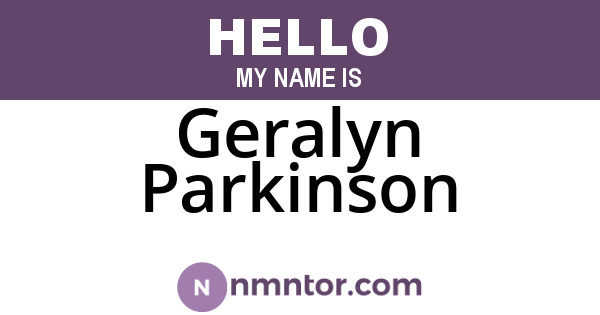 Geralyn Parkinson