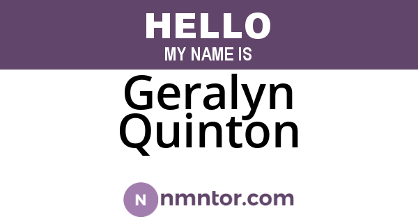 Geralyn Quinton