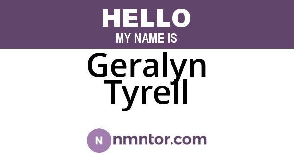 Geralyn Tyrell