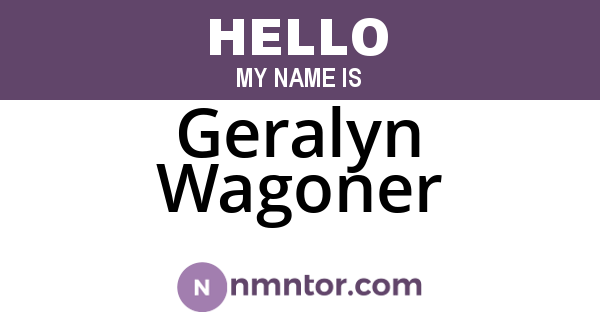 Geralyn Wagoner