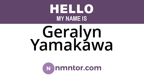 Geralyn Yamakawa