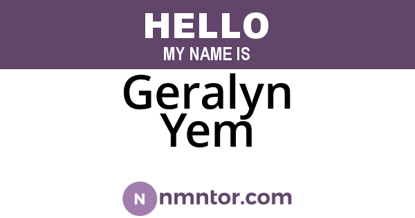 Geralyn Yem