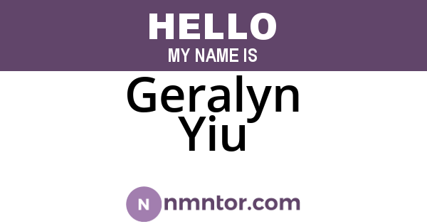 Geralyn Yiu