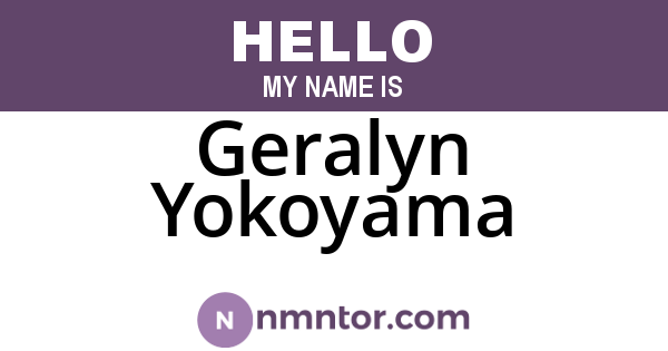 Geralyn Yokoyama