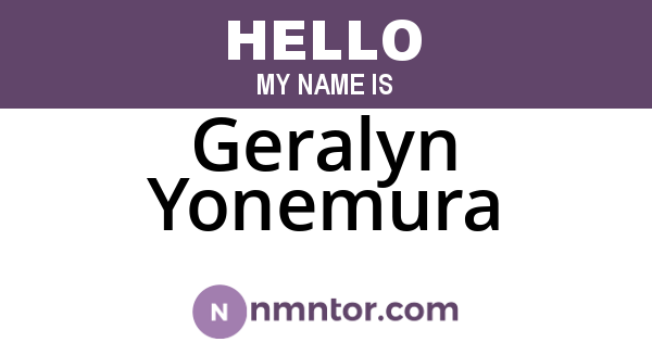 Geralyn Yonemura