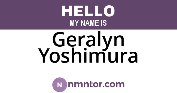 Geralyn Yoshimura