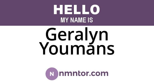 Geralyn Youmans