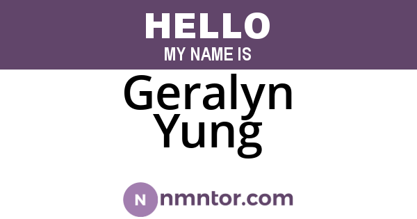 Geralyn Yung