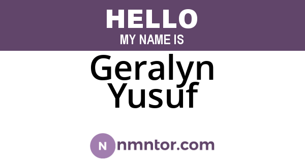 Geralyn Yusuf