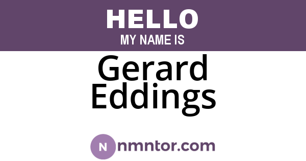 Gerard Eddings
