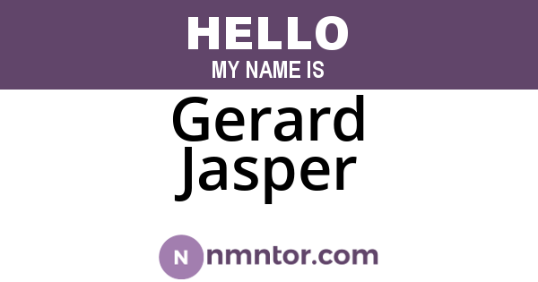 Gerard Jasper