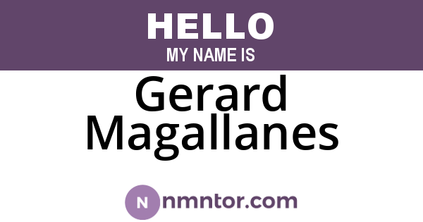 Gerard Magallanes