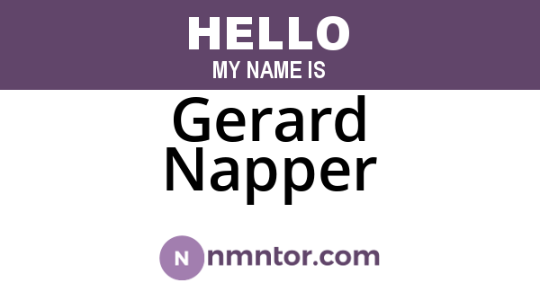 Gerard Napper