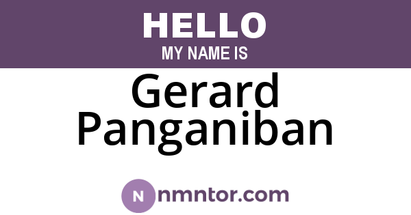 Gerard Panganiban