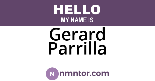 Gerard Parrilla