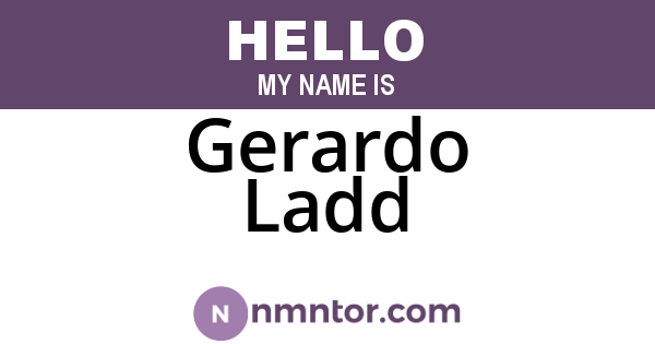 Gerardo Ladd
