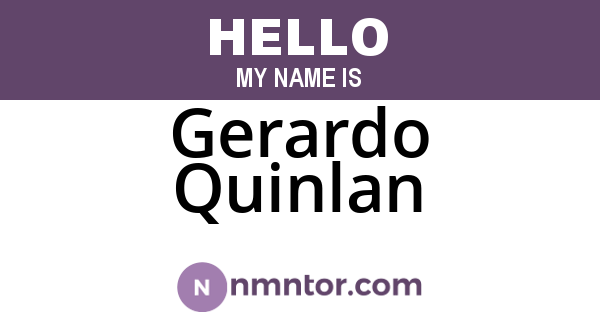 Gerardo Quinlan