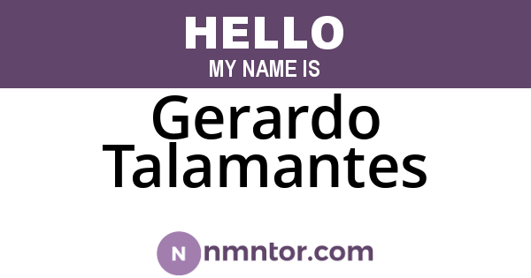 Gerardo Talamantes