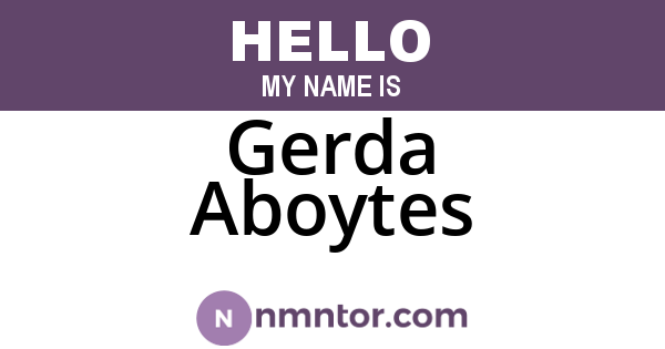 Gerda Aboytes