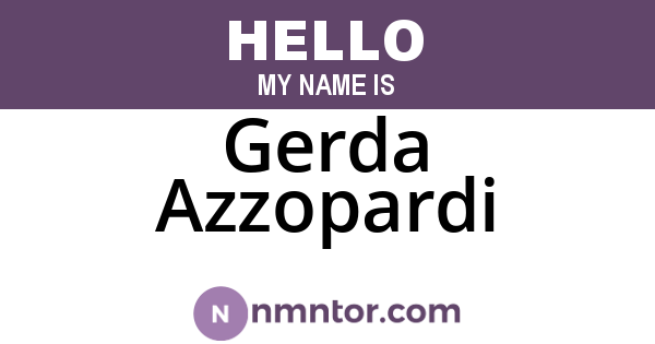 Gerda Azzopardi