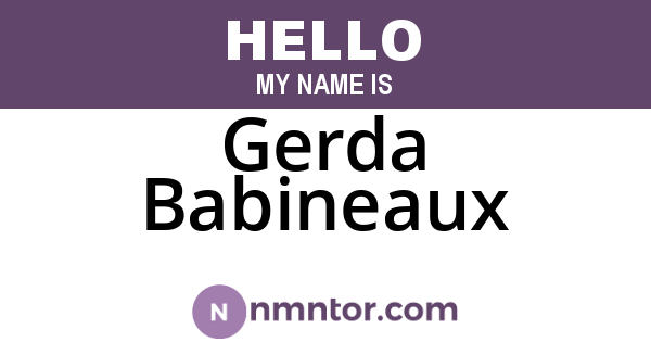 Gerda Babineaux