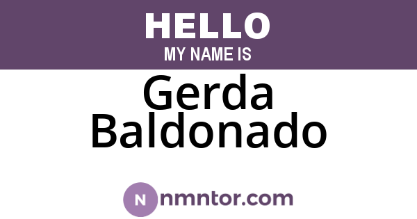 Gerda Baldonado