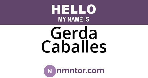 Gerda Caballes