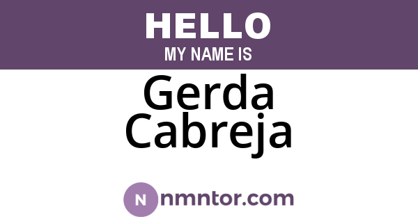 Gerda Cabreja