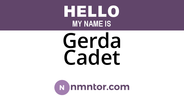 Gerda Cadet