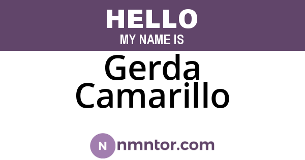 Gerda Camarillo