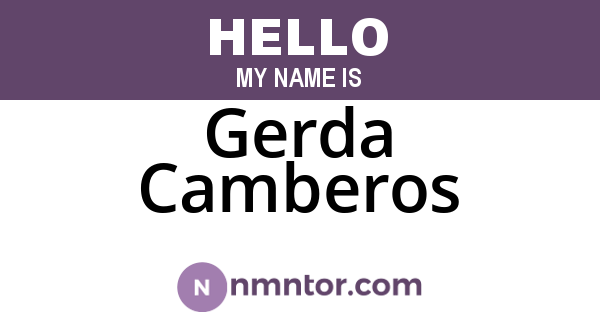 Gerda Camberos