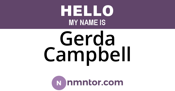 Gerda Campbell